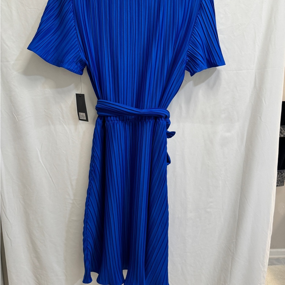Blue midi dress